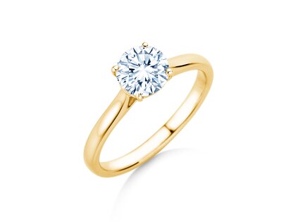 Engagement ring Surprise in 9K yellow gold with lab-grown diamond 1.00ct E/VS