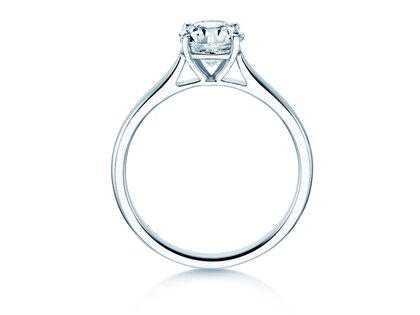 Engagement ring Surprise in 18K white gold with lab-grown diamond 1.00ct E/VS