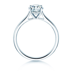 Engagement ring Surprise in 18K white gold with lab-grown diamond 1.00ct E/VS