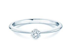 Engagement ring The One in silver 925/- with diamond 0.15ct G/IF
