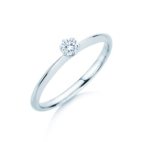 Engagement ring The One in silver 925/- with diamond 0.15ct G/IF