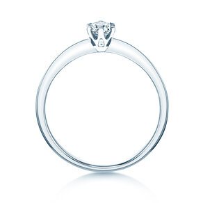 Engagement ring The One in 14K white gold with diamond 0.25ct H/SI