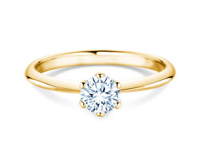Engagement ring The One in 18K yellow gold with diamond 0.60ct G/IF