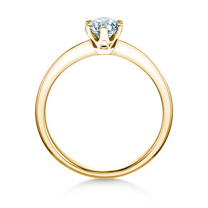 Engagement ring The One in 18K yellow gold with diamond 0.60ct G/IF