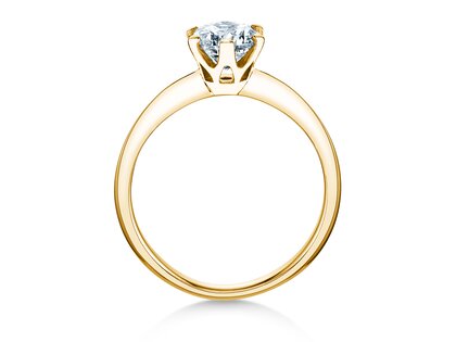 Engagement ring The One in 9K yellow gold with lab-grown diamond 1.50ct E/VS