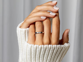 Engagement ring Destiny in silver 925/- with diamond 0.10ct H/SI