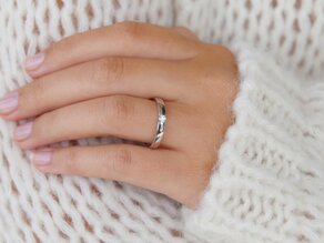 Engagement ring Destiny in silver 925/- with diamond 0.10ct H/SI