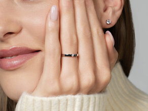Engagement ring Infinity Petite in 14K rosé gold with diamond 0.06ct G/SI