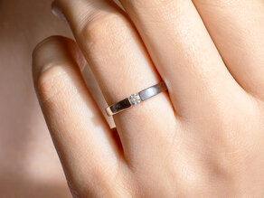 Engagement ring Infinity Petite in rose gold