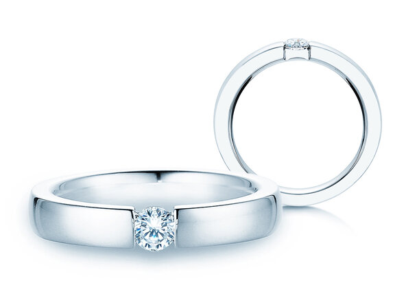 Engagement ring Infinity Lab-grown diamond