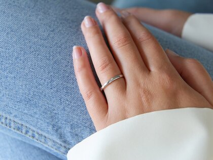 Verlobungsring Italic in Silber 925/- mit Diamant 0,03ct G/IF