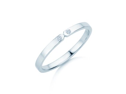 Engagement ring Serenity Diamond in 9K white gold with diamonds 0.02ct G/SI