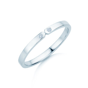 Engagement ring Serenity Diamond in 9K white gold with diamonds 0.02ct G/SI
