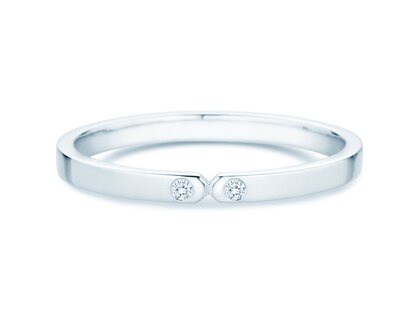 Engagement ring Serenity Diamond in 9K white gold with diamonds 0.02ct G/SI