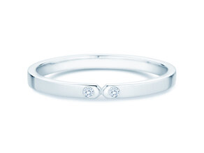 Engagement ring Serenity Diamond in 9K white gold with diamonds 0.02ct G/SI