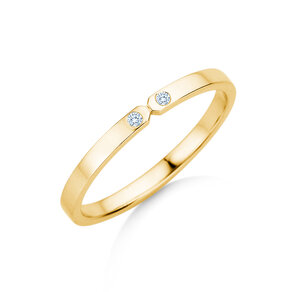 Engagement ring Serenity Diamond in 9K yellow gold with diamonds 0.02ct G/SI