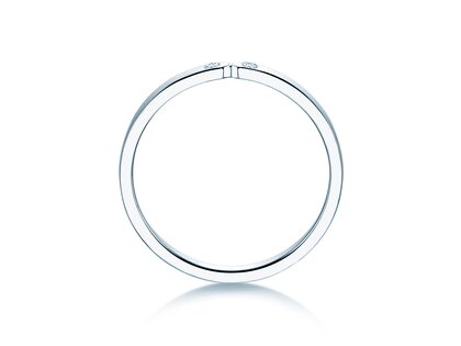 Engagement ring Serenity Diamond in 9K white gold with diamonds 0.02ct G/SI