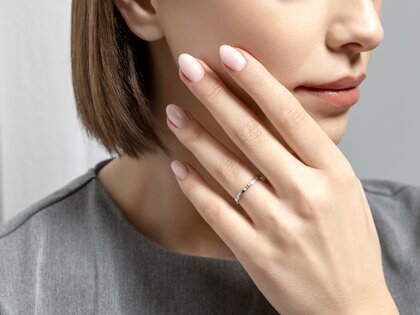 Engagement ring Serenity Diamond in 9K white gold with diamonds 0.02ct G/SI