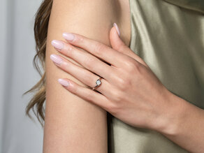 Engagement ring Touch in 14K yellow gold with diamond 0.50ct G/SI