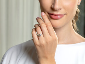 Engagement ring Touch in 14K yellow gold with diamond 0.50ct G/SI