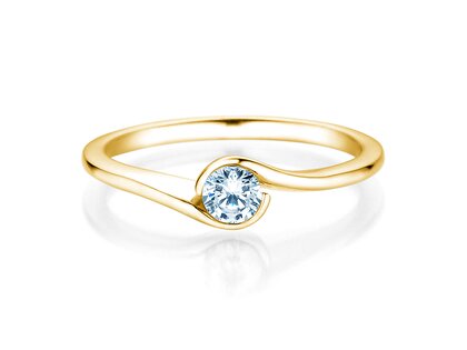 Engagement ring Touch in yellow gold