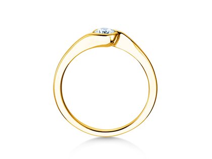Engagement ring Touch in yellow gold