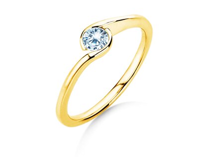Engagement ring Touch in yellow gold