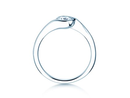 Engagement ring Touch in 14K white gold with diamond 0.50ct G/SI