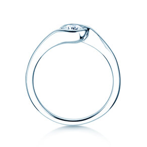 Engagement ring Touch in 14K white gold with diamond 0.50ct G/SI