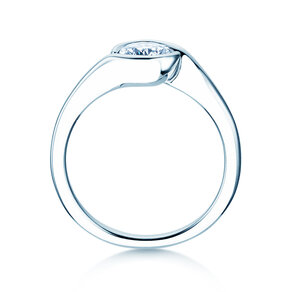 Engagement ring Touch in 9K white gold with diamond 0.75ct G/SI