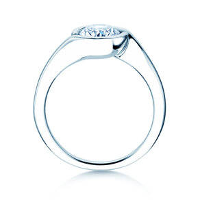 Engagement ring Touch in 9K white gold with diamond 1.00ct H/SI