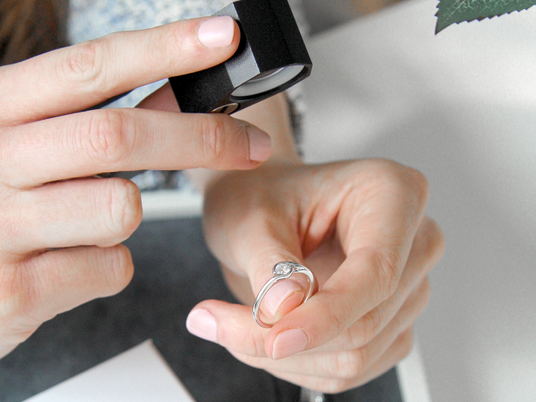 Engagement ring Touch in silver