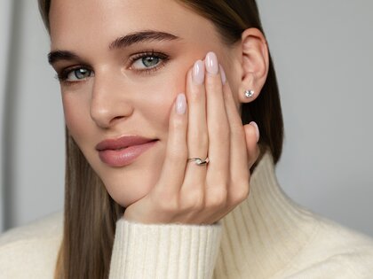 Engagement ring Twist Petite in rose gold