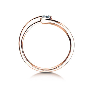 Engagement ring Twist Petite in rose gold