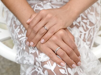 Engagement ring Twist in silver 925/- with diamond 0.05ct H/SI