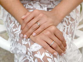 Engagement ring Twist in silver 925/- with lab-grown diamond 0.15ct E/VS