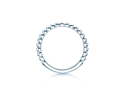Engagement ring Beads in silver 925/- polished