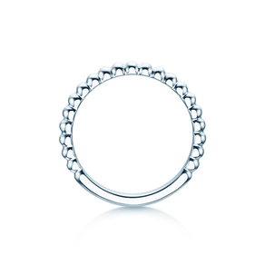 Engagement ring Beads in silver 925/- polished