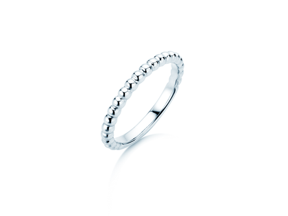 Engagement ring Beads in silver 925/- polished