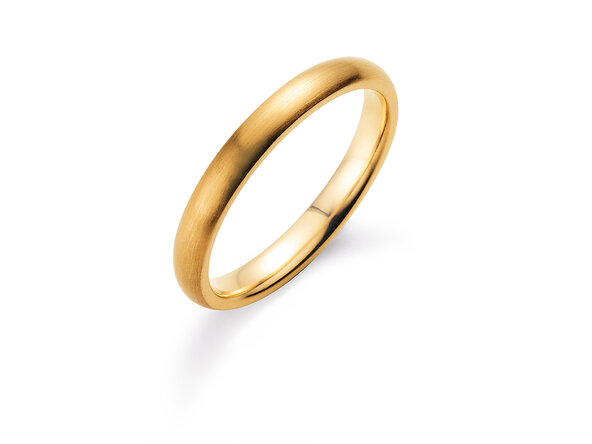 Ring for men Classic 2.5mm in 9K yellow gold matt