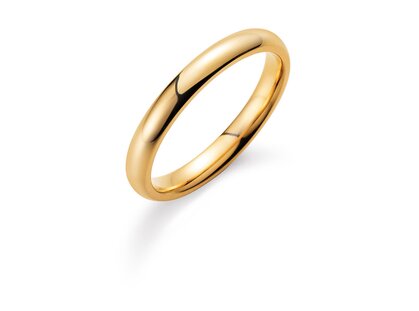 Anillo para hombre Classic 3mm en 14K oro amarillo pulido