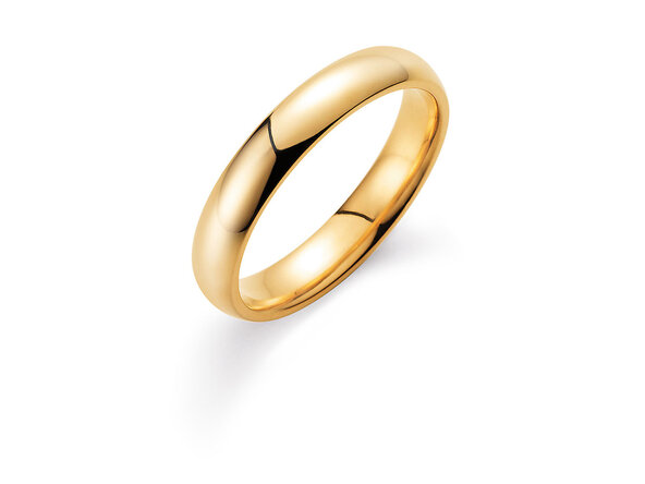 Anillo para hombre Classic en 18K oro amarillo pulido
