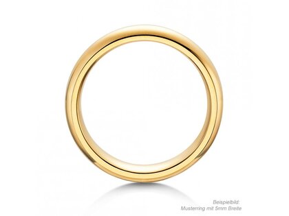 Anillo para hombre Classic en 18K oro amarillo pulido