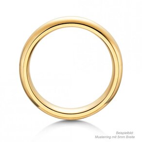Anillo para hombre Classic en 18K oro amarillo pulido