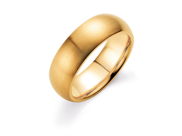 Modell Classic 6.5mm in 18K Gelbgold matt