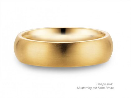 Modell Classic 6.5mm in 18K Gelbgold matt