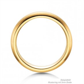 Modell Classic 6.5mm in 18K Gelbgold matt