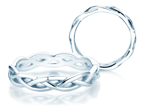 Engagement ring Curve in silver 925/- polished