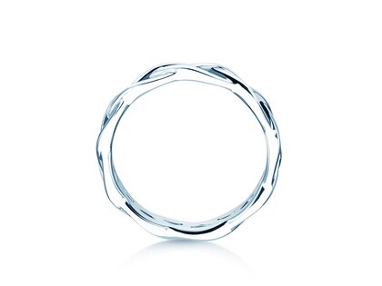 Engagement ring Curve in silver 925/- polished