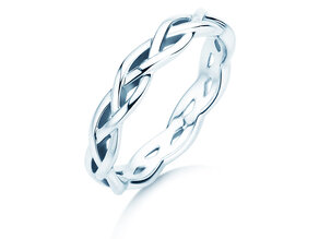 Engagement ring Curve in silver 925/- polished